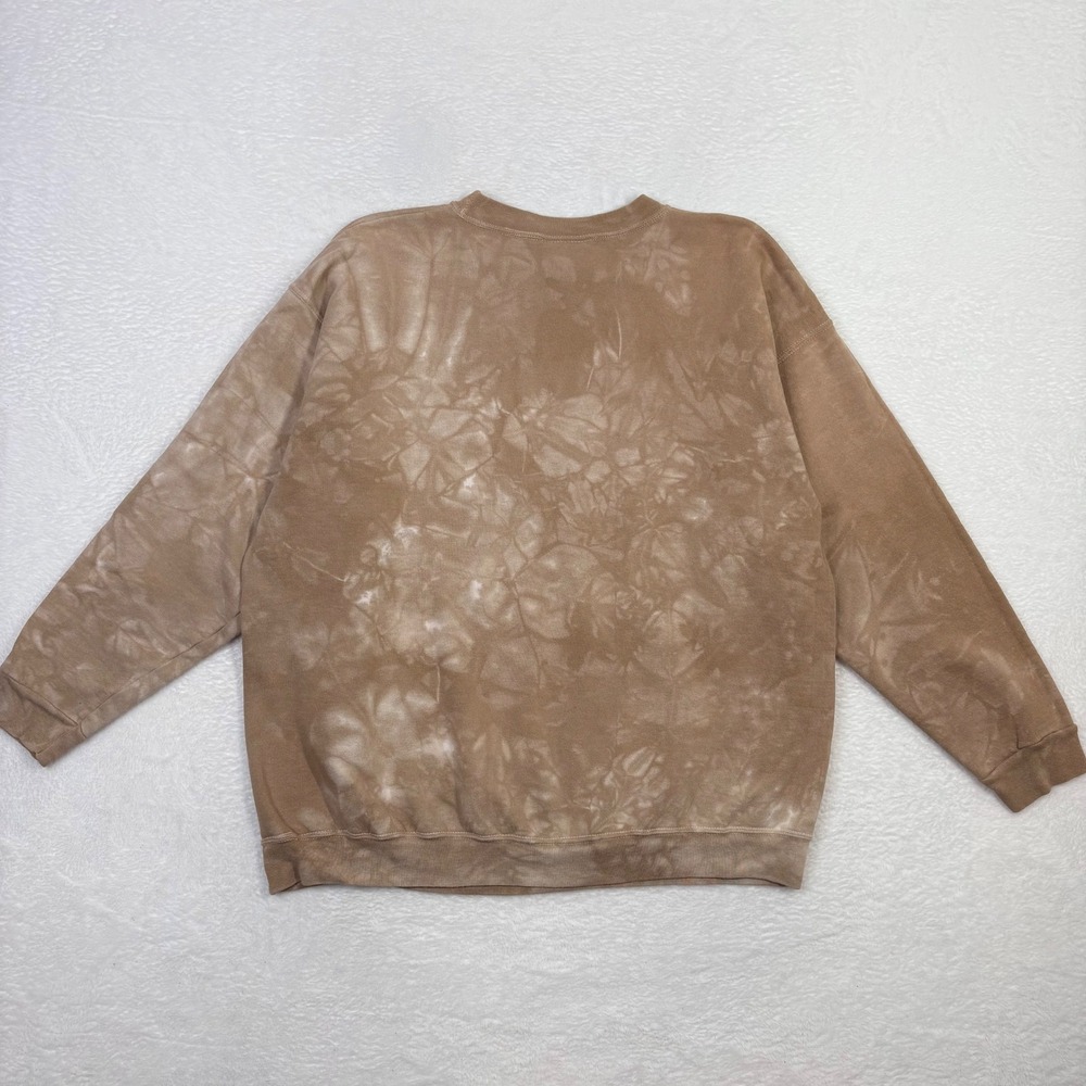 Vintage Nathan Richards Painted Sky Kokopelli Beige Tie Dye Sweatshirt Large 90s - Picture 10 of 11